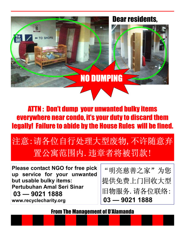 Notice - Bulky Rubbish