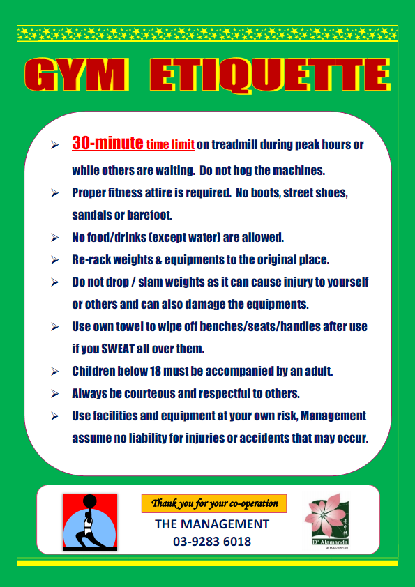 Gym Etiquette