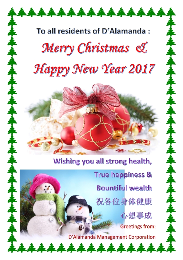 Merry Christmas & Happy New Year 2017