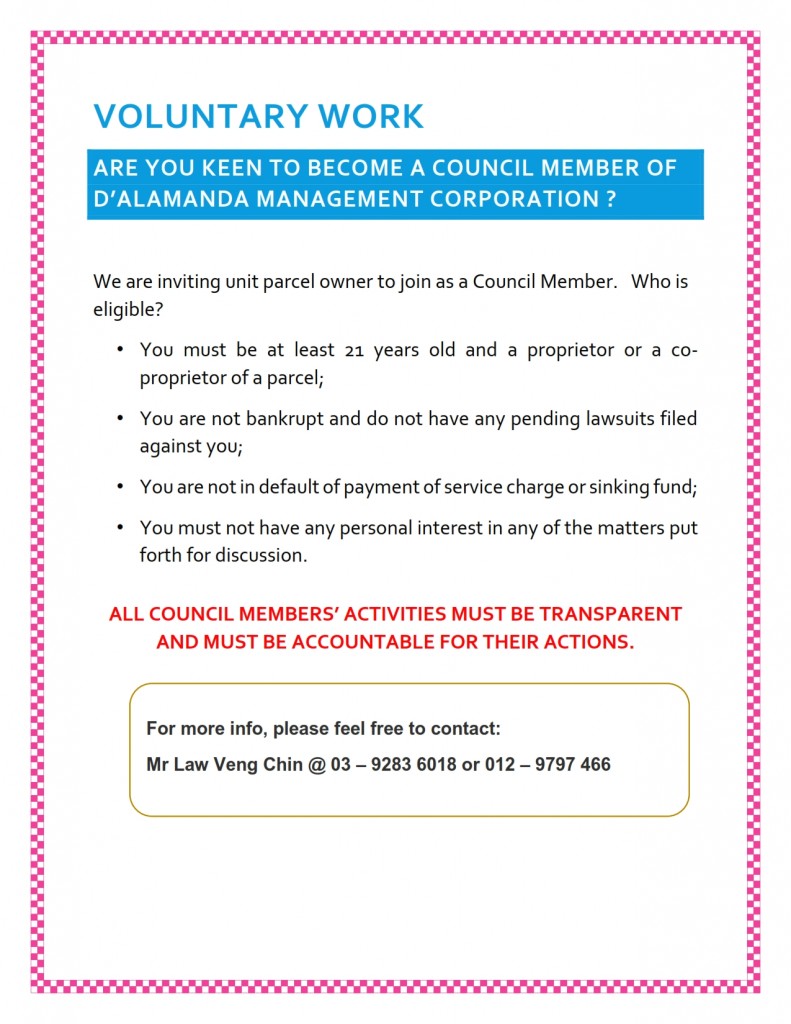 Council Member - Invitation Notice
