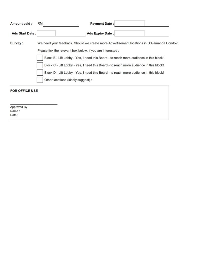 Advertisement Pricing