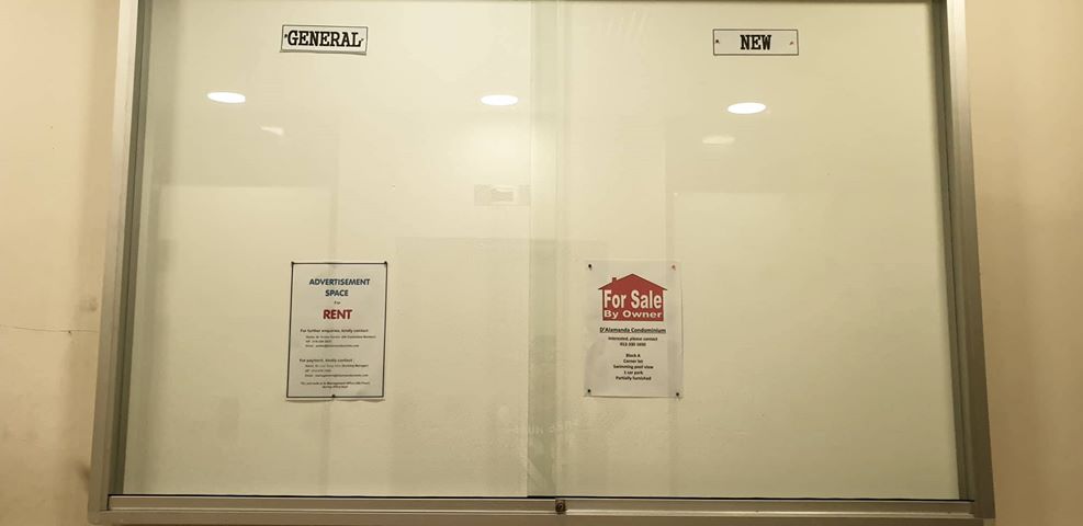 Notice Board - Advertisement Space For RentNotice Board - Advertisement Space For Rent
